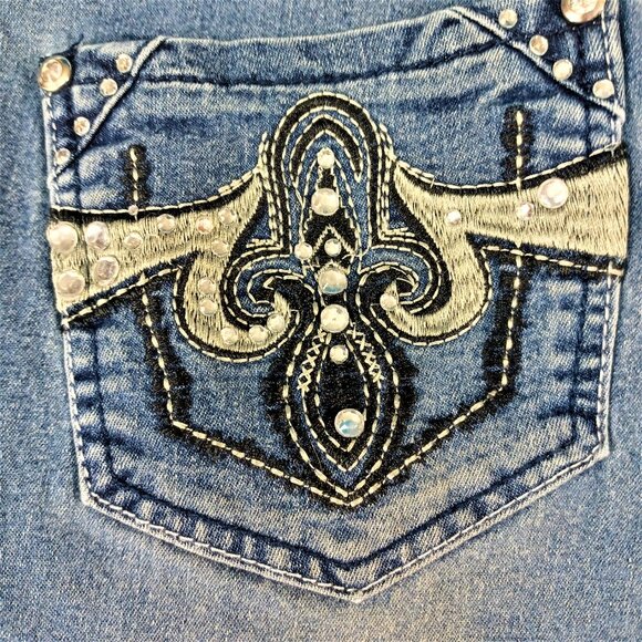 Just Jeans Mid-Rise Straight Leg Size 9 Juniors - Picture 2 of 9